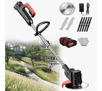 YLANMEI Cortacésped eléctrico pequeño para Exteriores, batería de Litio Recargable, portátil, agrícola, de Mano, para huerto, cortadora de césped, Patio y jardín 24V/4.0Ah