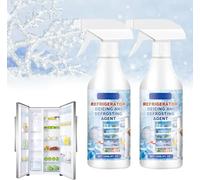 YLBHYIRSJF Spray Descongelador Potente para Frigorífico Y Congelador, 120 Ml Elimina Rápidamente La Acumulación de Hielo, Elimina Rápidamente La Escarcha Y Deja Un Brillo Sin Rayas (2 Unidades)