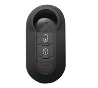 YLC Protector de Llave de Coche de Silicona Car Key Cover para Llave Fiat 3 botón(Negro)
