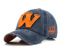 YLCYDLYU Gorras Trucker Gorra De Béisbol Masculina Femenina con La Letra W Bordada Snapback Gorra Hip - Hop Ajustable-Marina