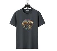 YLCYDLYU Tallas Grandes Hombre Camiseta De Verano para Hombres De Talla De Talla Camiseta De Algodón De Manga Corta Tops Casuales Camisetas con Estampado Masculino.-Gris-12Xl (160 Kg A 170 Kg)