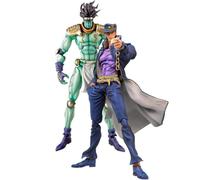 YLEAFUN 2PCS Star Platinum y Jotaro Figure Escultura Anime JJBA Figuras móviles Modelo Coleccionables Estatua Adornos de escritorio