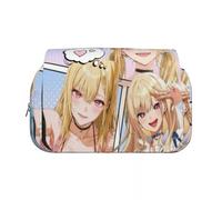 YLEAFUN Kitagawa Marin Estuche cilíndrico de plumas con personaje de anime Nikaidou Neón Impreso Bolsa Pluma Temporada Escolar Estuche Estuche Papelería Caja, tipo 4, 21*7.5*10cm