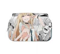 YLEAFUN Kitagawa Marin Estuche cilíndrico de plumas con personaje de anime Nikaidou Neón Impreso Bolsa Pluma Temporada Escolar Estuche Estuche Papelería Caja, tipo 1, 21*7.5*10cm