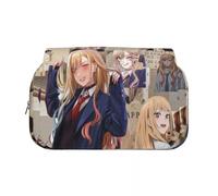YLEAFUN Kitagawa Marin Estuche cilíndrico de plumas con personaje de anime Nikaidou Neón Impreso Bolsa Pluma Temporada Escolar Estuche Estuche Papelería Caja, tipo 10, 21*7.5*10cm