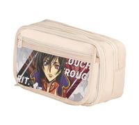 YLEAFUN Lelouch Lamperouge Tasche Stift Anime Charakter CC FederMäPpchen Anime Druck FederMäPpchen Lelouch Lamperouge Schreibwarenbox Lulu Stiftetui, blanco tipo12, 21*8*13cm