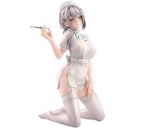 YLEAFUN Saotome Shino Figuras Anime Figura de Acción Saotome Shino Estatua PVC Enfermera Uniforme 16 cm Escritorio Decoración Adornos