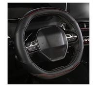 YLFC Cubierta de Volante para Peugeot 3008 4008 5008 Protector para Volante de Coche Fibra de Carbono + PU Accesorios de Cuero Interior Coche Cubre Volante Auto Funda Volante Cuero (Color : Brown)