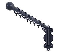 YLFFFZXK Barras de Cortina de 180° para Ventanas, Barras de Cortina de Brazo oscilante de Alta Resistencia, Soporte de exhibición de Cortinas para Tienda, Cocina, baño, 70 cm/28 Pulgadas