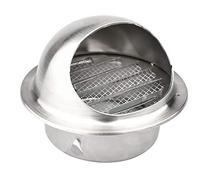 YLFFFZXK Herramienta práctica de Acero Inoxidable para ventilación de Pared, Rejilla de ventilación Redonda, Campana de Pantalla para Oficina, Cocina y baño.