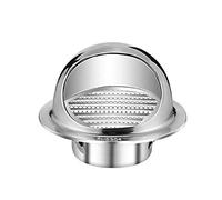 YLFFFZXK Herramienta práctica para Cubrir conductos de Acero Inoxidable, diámetro Redondo, para Pared, Techo, ventilación Externa con Punta Redondeada para Oficina, Cocina y baño.