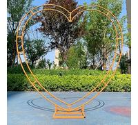 YLFFFZXK Soporte de Fondo de Arco de Boda con Base, Soporte de Arco en Forma de corazón, Marco de Globo, cenador de jardín de Metal para Fiesta de cumpleaños, Ceremonia, decoración de Aniversario, bl