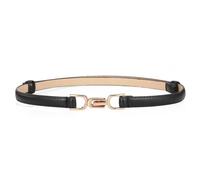 YLFKWLHRW Cinturón Fino para Mujer Cinturón de cuero for mujer Sección delgada Cien con cinturón falda Vestidos Decorativos(Schwarz)