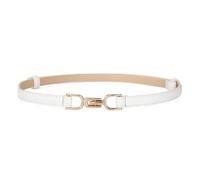 YLFKWLHRW Cinturón Fino para Mujer Cinturón de cuero for mujer Sección delgada Cien con cinturón falda Vestidos Decorativos(Blanco)