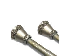 YLGAN Varilla telescópica, Cortina de Ducha, Riel de Ropa, Rodillo Retro Punch-Free Cortina, Barra de Cortina de Tul, Plata Vintage, 120~200cm