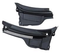 YLHMG Par de rejillas ventilación del Panel la cubierta limpiaparabrisas, for MINI, Cooper R55 R56 R57 2007-2015 lado izquierdo conductor y derecho pasajero Cubierta de bisagra del limpiaparabrisas