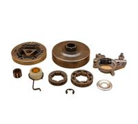 YLHMG Tambor de embrague de 3/8" 7T 8T, rueda dentada, bomba de aceite, engranaje helicoidal, for STIHL, MS361 MS 361, pieza de repuesto for motosierra 1128 007 1000 Kit de tambor de embrague