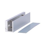 YLI YF-180U Perfil en U para ventosas - Compatible con YF-180XX - Apertura tanto exterior como interior - Para puertas de crista