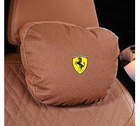 YLINNB Reposacabezas de Coche y Cojín de Apoyo Lumbar para Ferrari 12Cilindri / 296 / SF90 /F80 /Roma/Purosangue/ F244, ExtraíBle Reposacabezas Asiento Coche para Mejorar Su Comodidad de Conducción