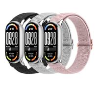 YLK 3 Piezas Compatible para Xiaomi Mi Band 10/9/8 Mujer Hombre, Deportivas Elásticas Correa de Repuesto para Xiaomi Smart Band 8/9/10