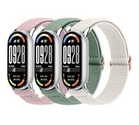 YLK 3 Piezas Compatible para Xiaomi Mi Band 10/9/8 Mujer Hombre, Deportivas Elásticas Correa de Repuesto para Xiaomi Smart Band 8/9/10