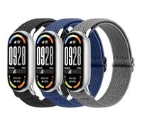 YLK 3 Piezas Compatible para Xiaomi Mi Band 10/9/8 Mujer Hombre, Deportivas Elásticas Correa de Repuesto para Xiaomi Smart Band 8/9/10