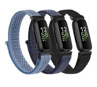 YLK 3 piezas de pulsera para Fitbit Inspire 3 pulsera para hombre y mujer de nailon suave, correa de repuesto deportiva ajustable para Fitbit Inspire 3