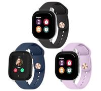 YLK - Pulsera de 3 piezas compatible con Ice-Watch - ICE Smart Junior 2.0 de 1,75 pulgadas, correa de repuesto de silicona, Taille unique, Silicona, 1