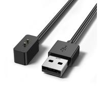 YLK USB Cargador Compatible con Xiaomi Smart Band 10/10 Pro/10 Actvie | 100cm Cable Repuesto, Negro