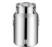 YLKJCE Cubo De Acero Inoxidable con Grifo Lechera Acero Inoxidable Grande Cubo para Transportar Leche, para Almacenar LíQuidos Y SóLidos(Capacity,28liter)