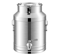 YLKJCE Jarra con Grifo Lata de Leche de Acero Inoxidable 5-120 L bidones for Transporte/Cubo for Vino Resistente Jarra Barril Aceite(Capacity,28L)