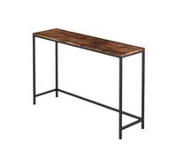 YLLFFLL Delgada detrás de la Mesa del sofá Mesa de sofá marrón Oscuro para Sala de Estar, Consola rústica Estrecha de 20 y 30 cm de Ancho con Almacenamiento(90x30x80cm(35.4x11.8x31.4in))