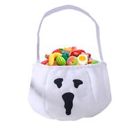 Ylnailky Bolsas de Halloween | Bolsas reutilizables para dulces con asas, cesta de almacenamiento espeluznante de Halloween de gran capacidad para esposa, adolescentes, jóvenes, mujeres, hombres