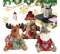 Ylnailky Bolsas Navideñas de Tela | Grandes Bolsas con Cremallera para Regalos de Papá Noel - Para Detalles De Navidad En Hogar Fiestas Infantiles