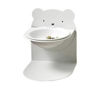 Ylnailky Cuenco De Cerámica para Gatos | para Gatos Cuenca De Alimento | Recipiente Inclinado con Altura Ajustable para Interior Exterior Salon Dormitorio