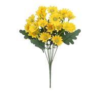 Ylnailky Flores artificiales resistentes a los rayos UV, resistentes a la decoloración, con hojas de eucalipto para porche, jardín, tumba, hogar, patio, cementerio, ventana, patio