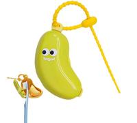 Ylnailky Fundas para cepillos de dientes para viajes, protector de cepillo de dientes portátil con forma de plátano, accesorios de baño para familiares, niños, niñas, hija, hijo, adolescentes, hombres