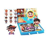 Ylnailky Magnéticos para Niños | Juego de Simulación de Doble Cara - Puzzle de Cambio de Cara - para Niñas Familia Casa Colegio