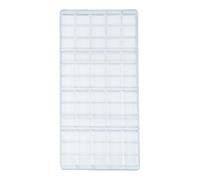 Ylnailky Moldes de Chocolate, Herramienta Para Hornear Transparente Antiadherente, Moldes Reutilizables Para Golosinas, Para Postres Navideños De Chocolate, Barritas Rellenas De Caramelo Y Snacks