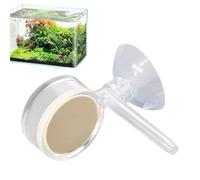 Ylnailky Reactor de vidrio nano difusor de CO2, accesorios de bomba de aire para acuario, difusor transparente de CO2, kit de difusor eficiente de CO2, sin remojo para tanque plantado de acuario