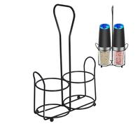 Ylnailky Soporte Metálico Para Molinillo Eléctrico De Pimienta | Soporte Metálico Para Molinillo De Pimienta | Organizador De Mesa De Acero Inoxidable Apto Para Lavavajillas Para Familia Amigos