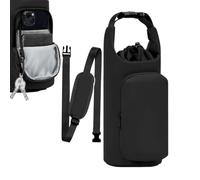 Ylnailky Soporte para Botella De Agua con Correa | Saco de Cordón Aislado con Bolsillo - Soporte de Botella Agua | para Gimnasio Deportes Caminar Aire Libre Viajes Playa Crucero Coche Mochila Oficina