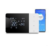 Ylnailky Termostato WiFi - Termostato De Calefaccion Y Refrigeracion con Control por Voz Y App,Controlador De Temperatura con Pantalla Táctil | para Aire Acondicionado Casa Hotel Garaje Sótano Baño