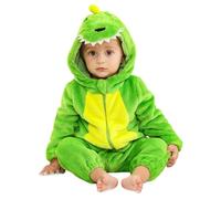 YloveM Mono bebé Capucha Mameluco de Bebé Unisex Disfraz de Dinosaurio Otoño Invierno Pijamas con Capucha Estilo Traje de Cosplay de Franela