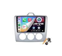 YLOXFW Android 15.0 Coche Radio 2 DIN Estéreo para Focus Mk2/Mk3 2004-2011 GPS Sat Navi 9''Cartablet Multimedia Vídeo Reproductor BT FM Receptor con Carplay 4G 5G WiFi DSP SWC,Plata,Y200S