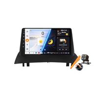 YLOXFW Android 15.0 Coche Radio 2 DIN Estéreo para Megane 2 2002-2009 GPS Sat Navi 9''Cartablet Multimedia Vídeo Reproductor BT FM Receptor con Carplay 4G 5G WiFi DSP SWC,Y500s
