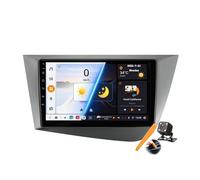 YLOXFW Android 15.0 Coche Radio 2 DIN Estéreo para Seat Leon MK2 2005-2012 GPS Sat Navi 9''Cartablet Multimedia Vídeo Reproductor BT FM Receptor con Carplay 4G 5G WiFi DSP SWC,Y500s