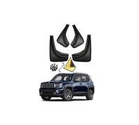 YLOXFW Coche Faldillas Antibarro para J-EEP Renegade 2016-2023 Guardabarros Delanteros Traseros Carrocería Protector contra Salpicaduras Embellecedores Accesorios 4PC,Send 1 Car Towel
