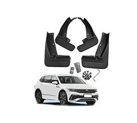 YLOXFW Coche Faldillas Antibarro para V-W Tiguan R-Line 2019-2023 Guardabarros Delanteros Traseros Carrocería Protector contra Salpicaduras 4 Piezas,Send 1 roll car Garbage Bag,2019~2021