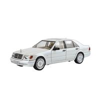YLQERZ 1:24 para W140 S320 Sel Aleación Modelo De Coche Clásico Vehículo Retro Modelo De Coche Colección De Luz Y Sonido Miniatura De Colección(White)